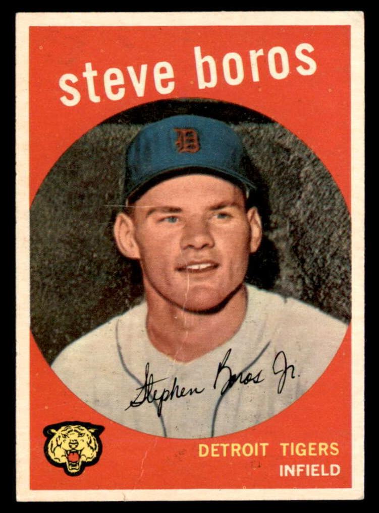 1959 Topps Steve Boros #331 card