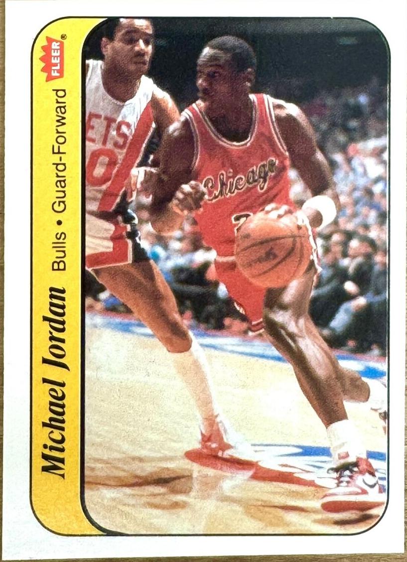 1986 Fleer #8 Michael Jordan front