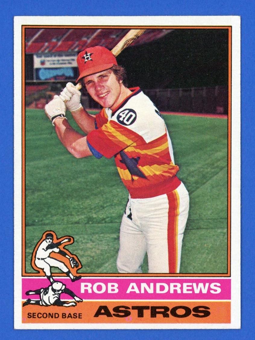 1976 Topps Rob Andrews #568 card