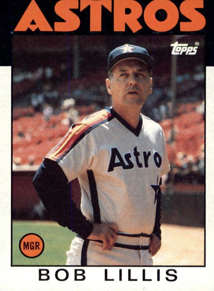 1986 Topps Bob Lillis #561 card