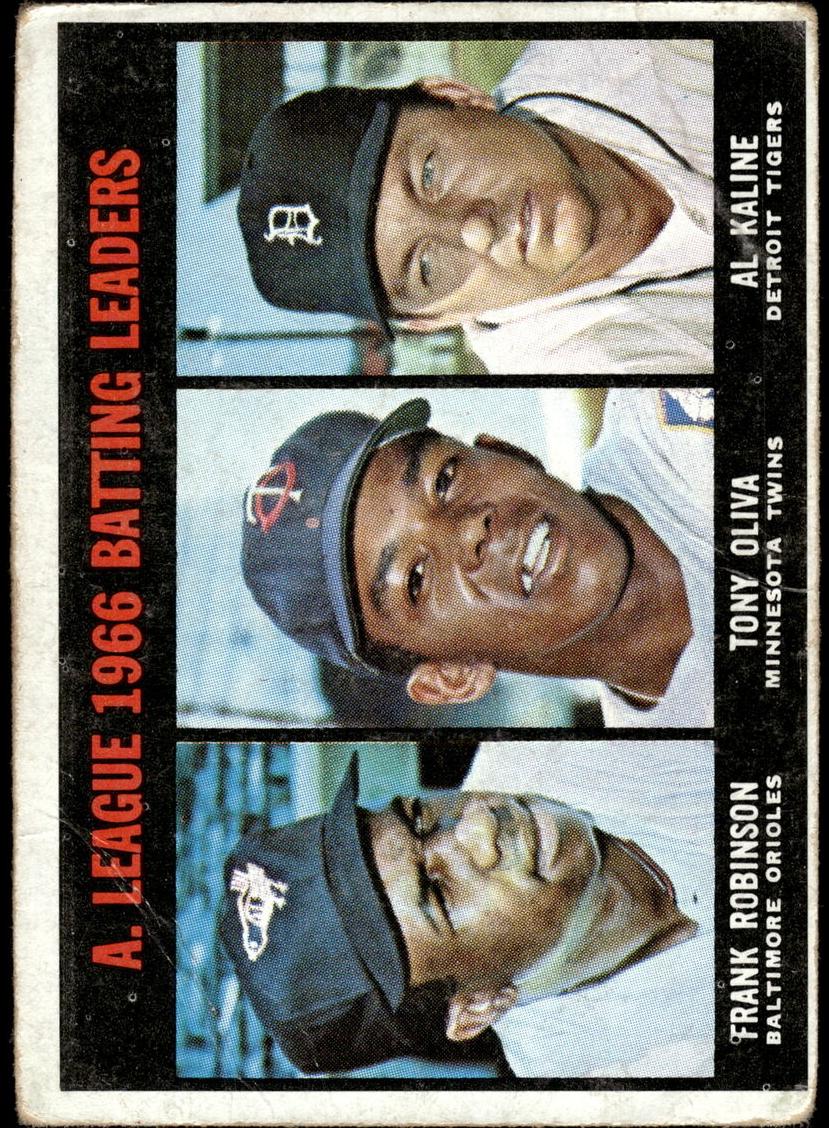 1967 Topps ROBINSON/OLIVA/KALINE #239 Robinson front