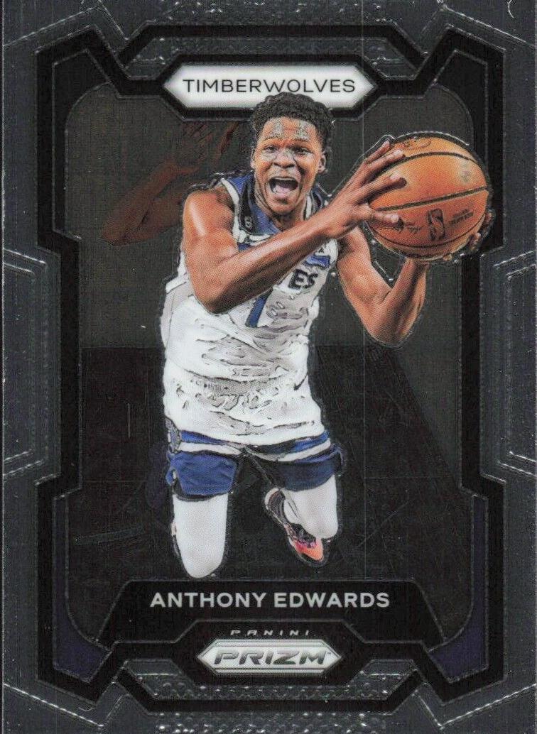Anthony Edwards 2023-24 Prizm Basketball card