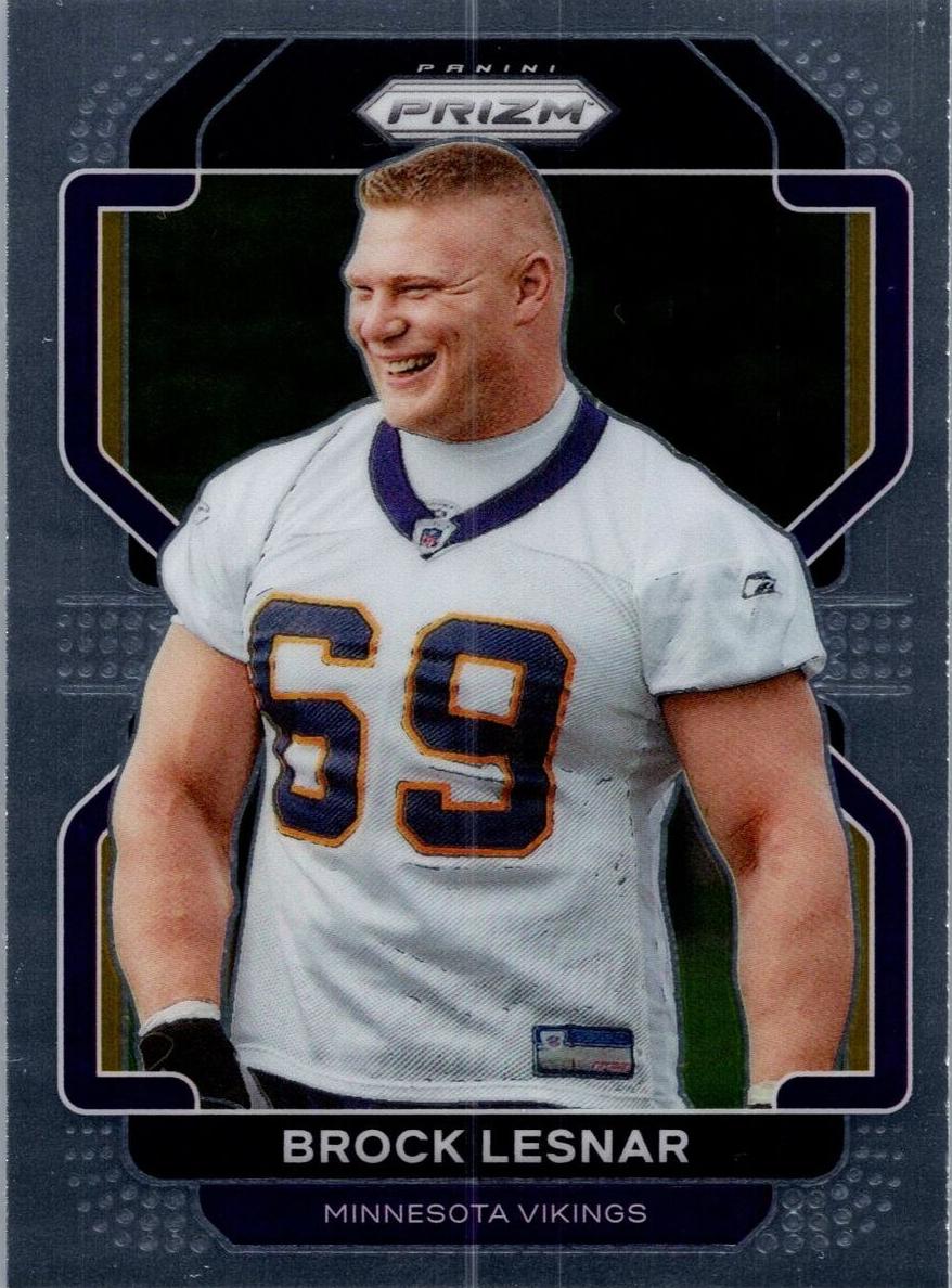 2021 Panini Prizm Brock Lesnar [Red Ice Prizm] #134 card