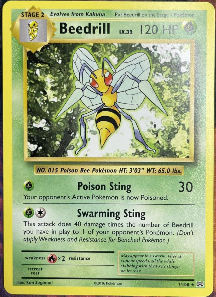 Beedrill 2016 Pokemon XY Evolutions