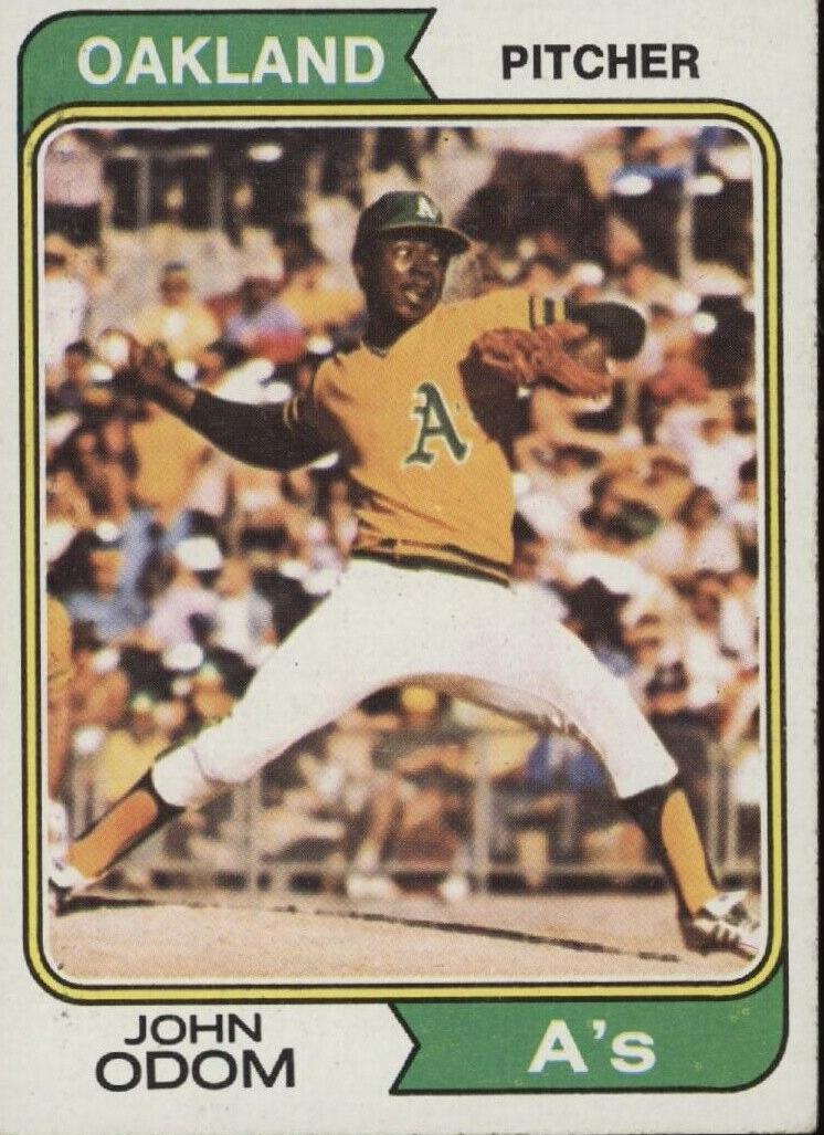 1974 Topps John Odom #461 card