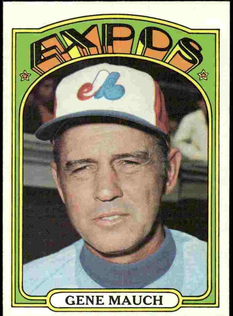 1972 Topps Gene Mauch #276 card