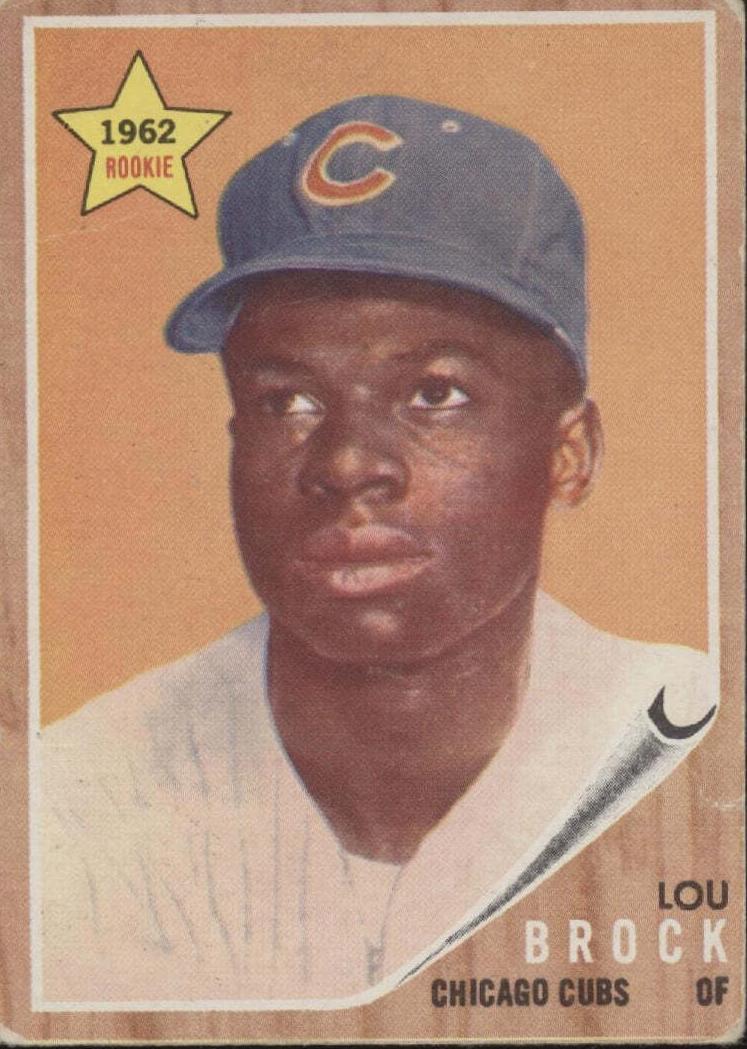 Lou Brock 1962 Topps Baseball