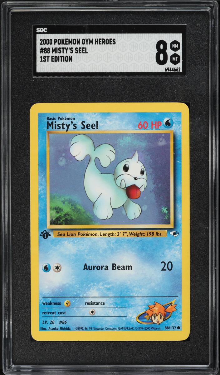 Misty's Seel 2000 Pokemon Gym Heroes 1st Edition