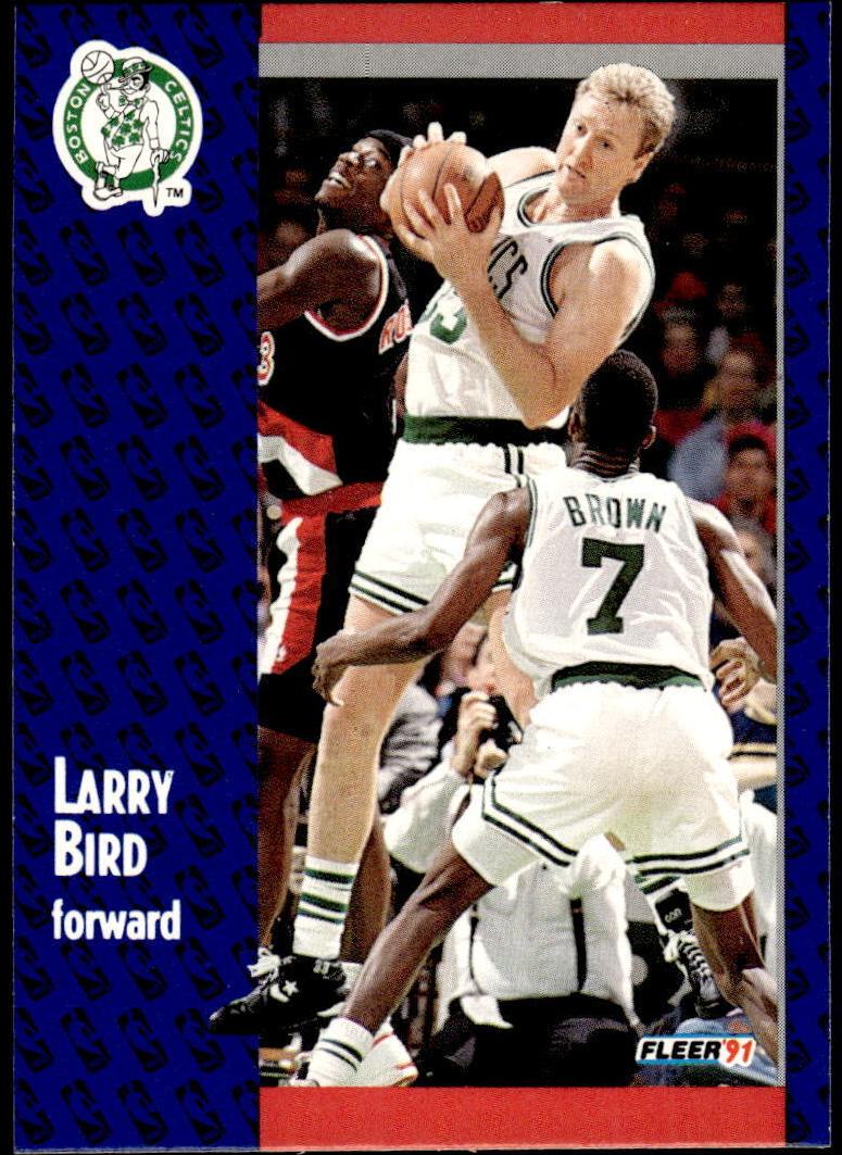 1991 Fleer #8 Larry Bird front