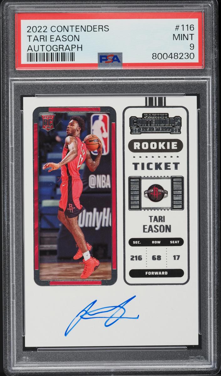 2022 Panini Contenders Tari Eason #116 card