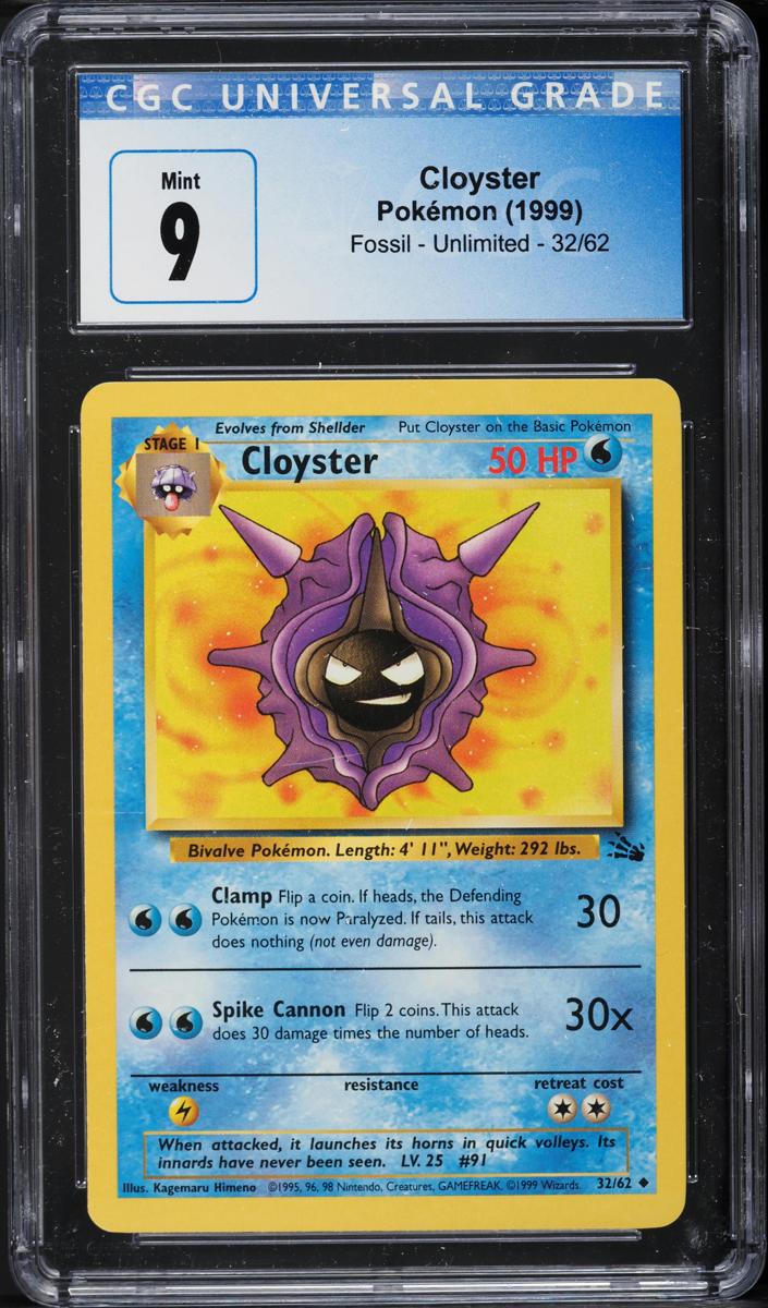 Cloyster 1999 Pokemon Fossil