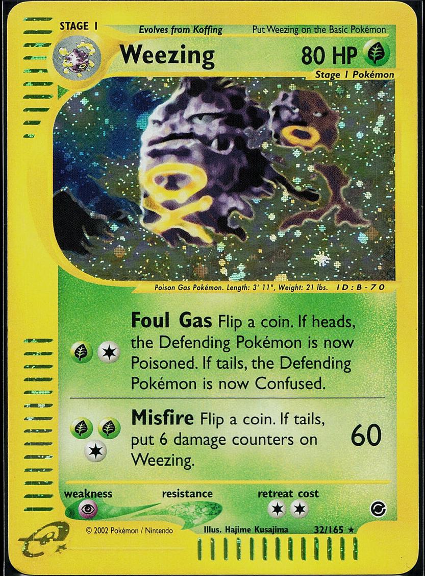 Weezing Holo 2002 Pokemon Expedition Base Set