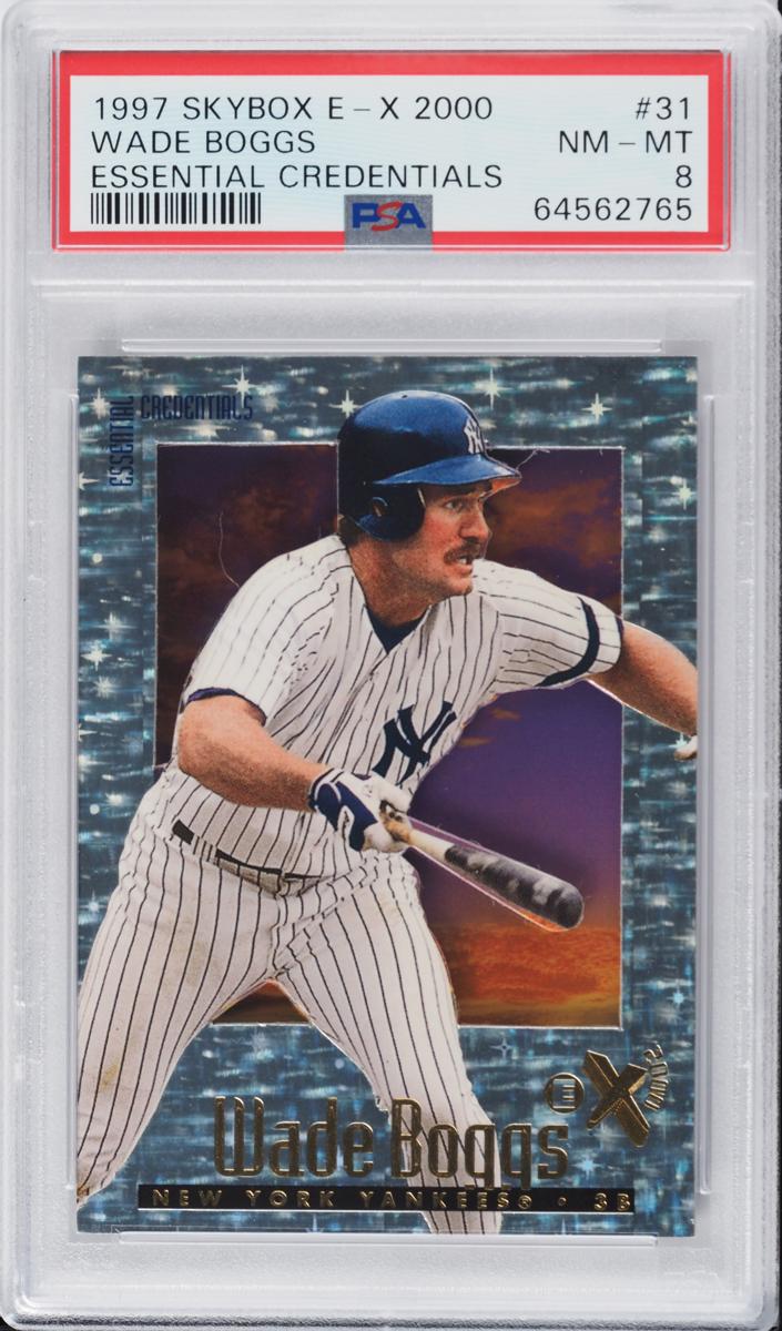 1997 Skybox E-X2000 Baseball Essential Credentials Wade Boggs #31 PSA 7.5