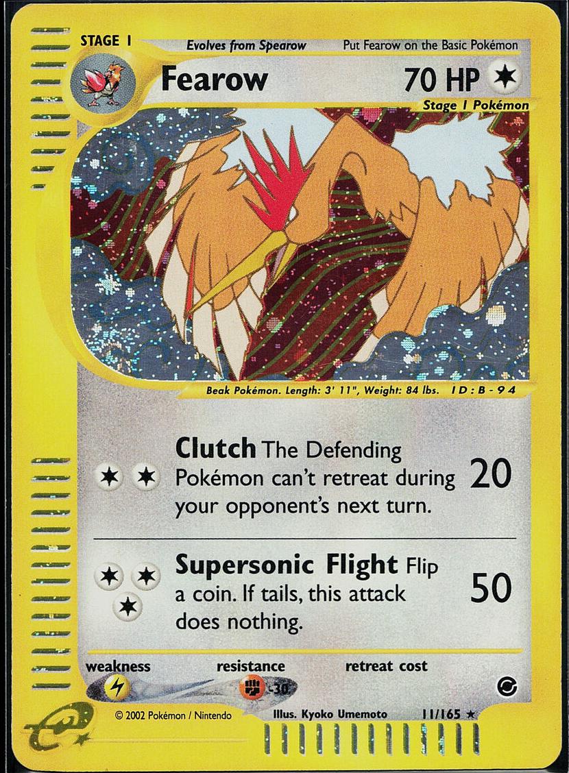 Fearow Holo 2002 Pokemon Expedition Base Set