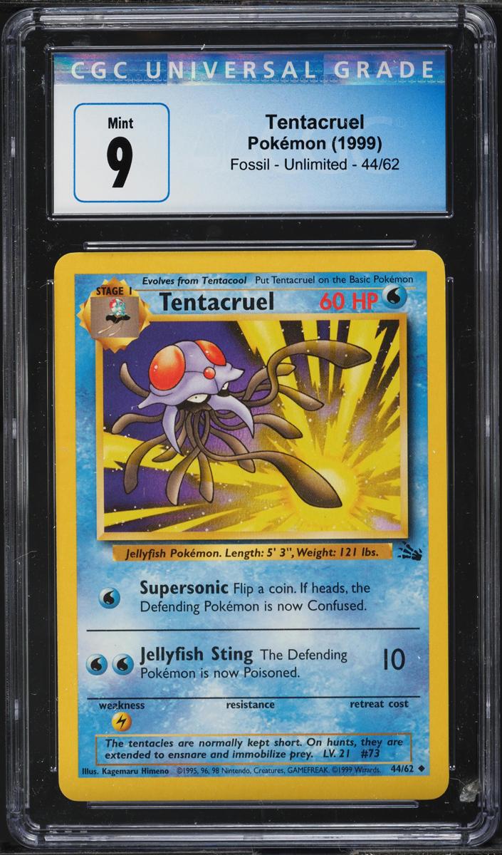 Tentacruel 1999 Pokemon Fossil