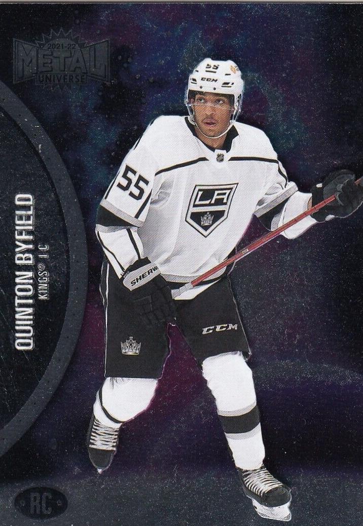 2021 Skybox Metal Universe Quinton Byfield [Purple Spectrum] #151 card
