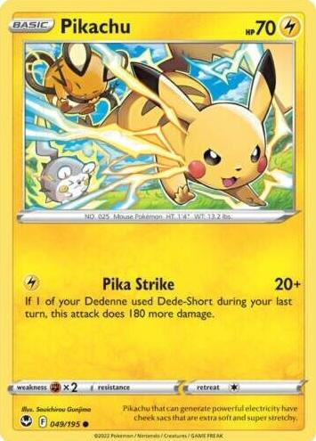 Pikachu 2022 Pokemon Silver Tempest