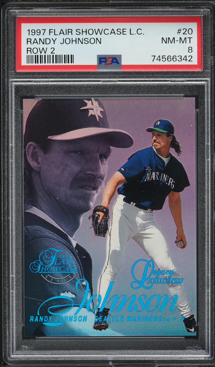 1997 Flair Showcase Baseball Row 2 Randy Johnson #20 SGC 9