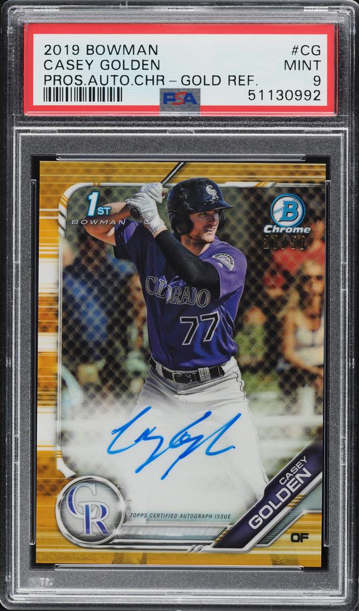 2019 Casey Golden [Gold Refractor] #CPA-CG
