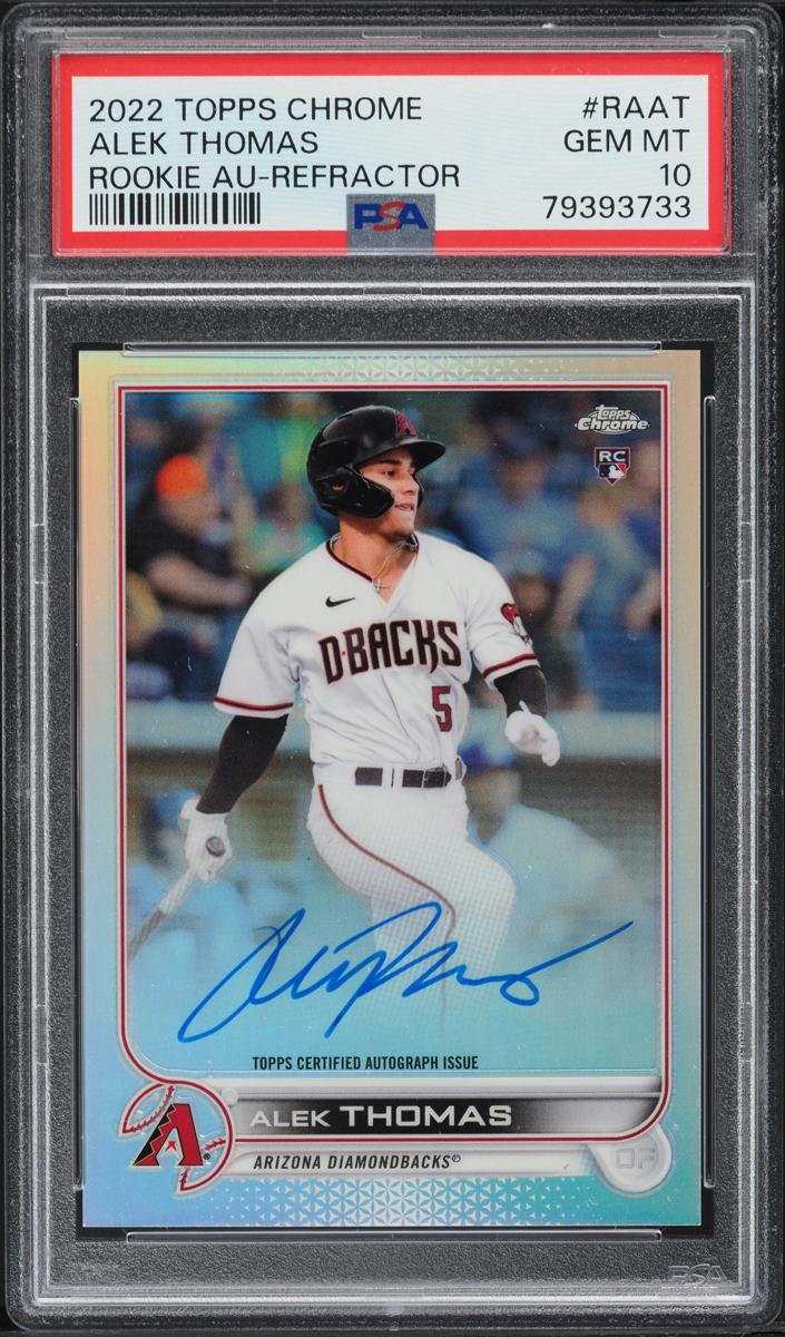 2022 Topps Chrome Baseball Refractor Alek Thomas #RA-AT PSA 9