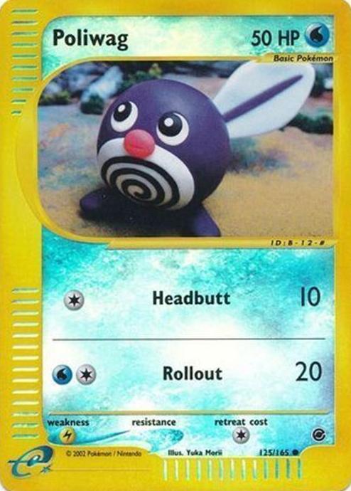 2002 Pokemon Expedition Base Set Foil #125 Poliwag-Rev.Foil front