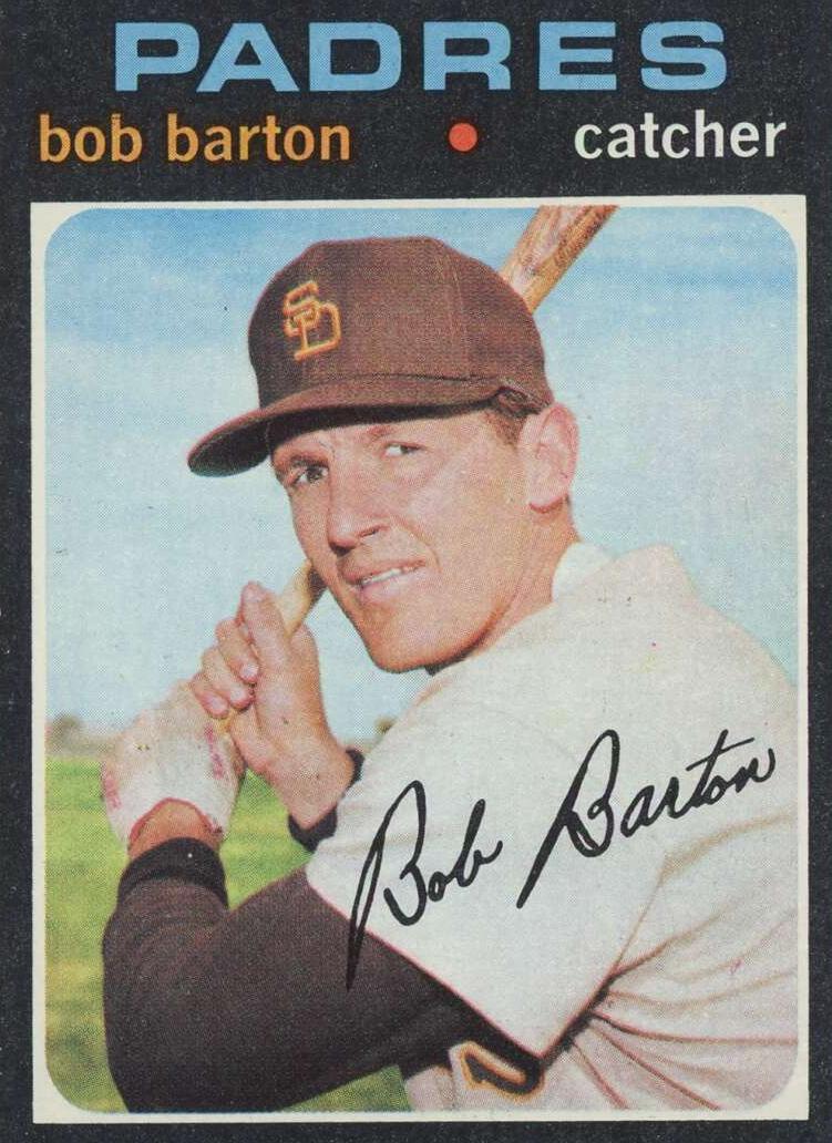 1971 Topps Bob Barton #589 card