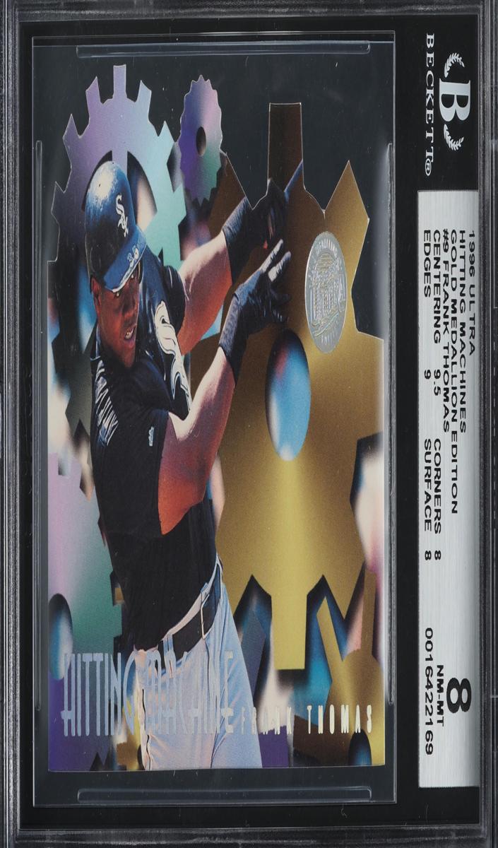 1996 Fleer Ultra Baseball Gold Medallion Frank Thomas #9 BGS 8