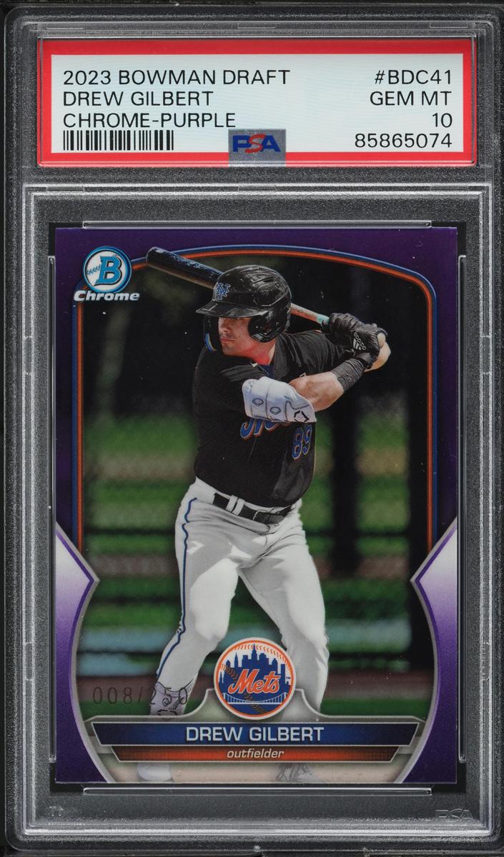 2023 Bowman Draft Chrome Baseball Purple Drew Gilbert #BDC-41