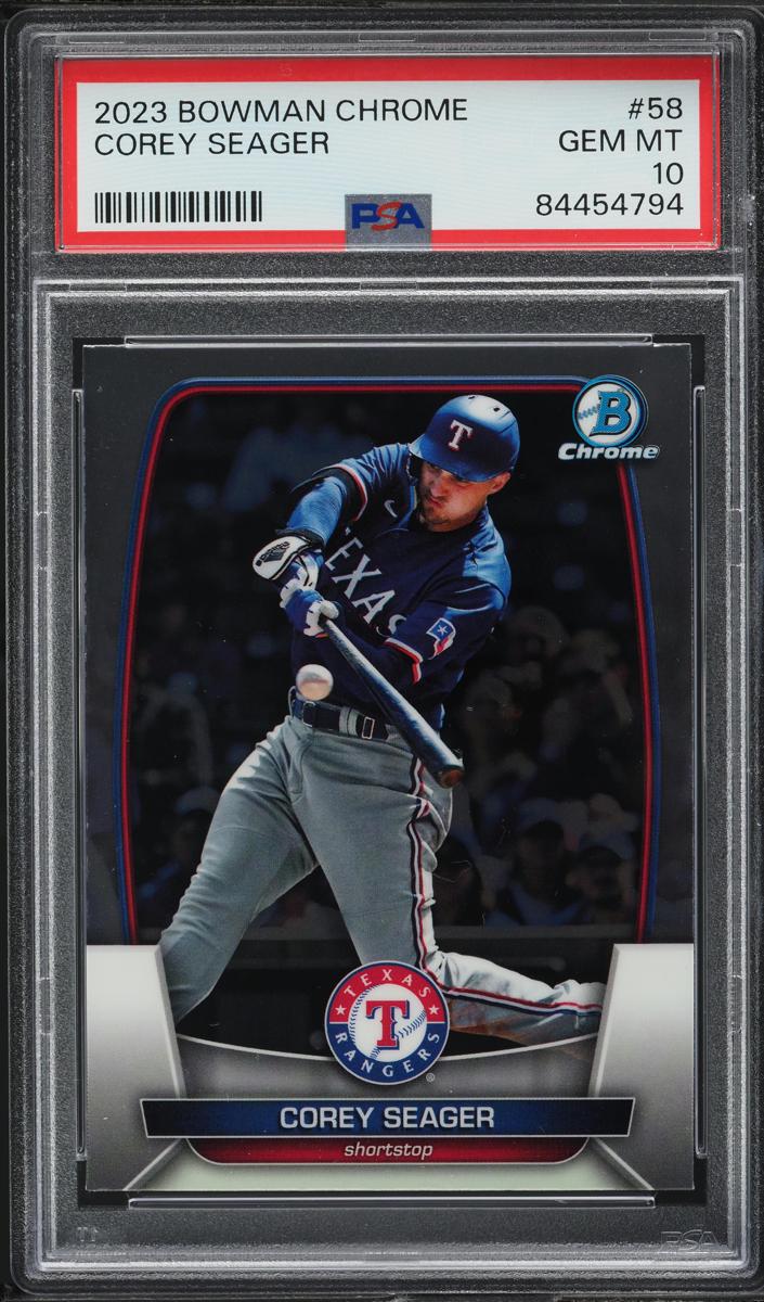 2023 Bowman Chrome Baseball Corey Seager #58