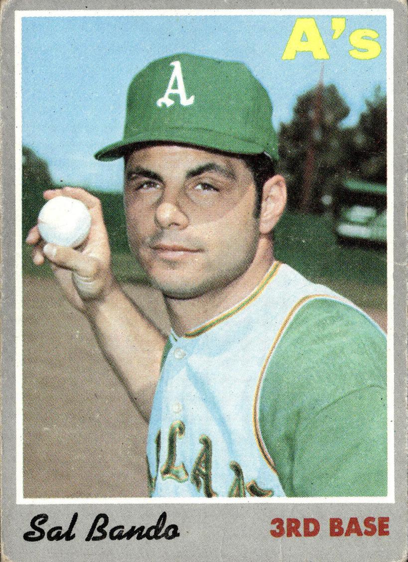 1970 Topps Sal Bando #120 card