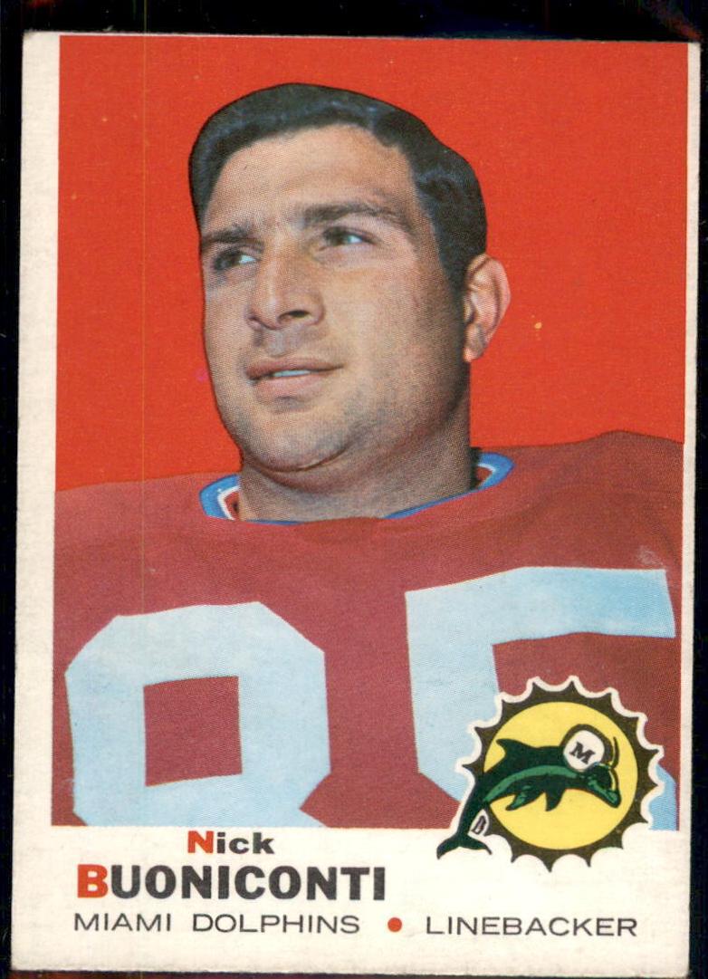 1969 Topps Nick Buoniconti #192 card