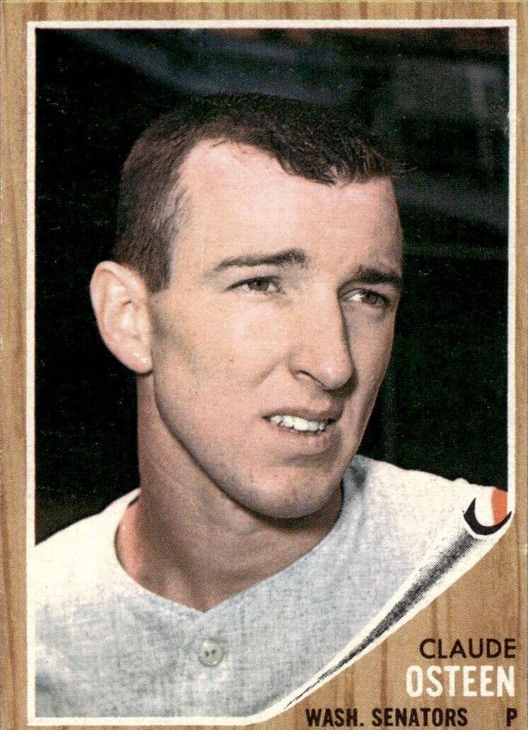 1962 Topps Claude Osteen #501 card
