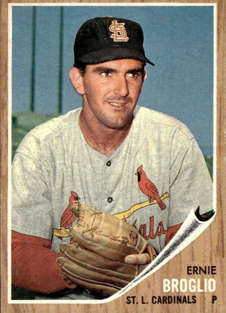 1962 Topps Ernie Broglio #507 card
