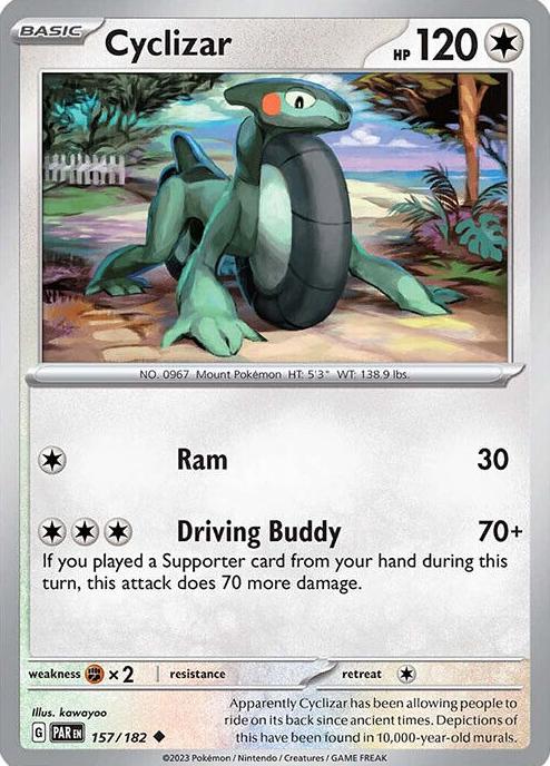 Cyclizar 2023 Pokemon Scarlet & Violet Paradox Rift