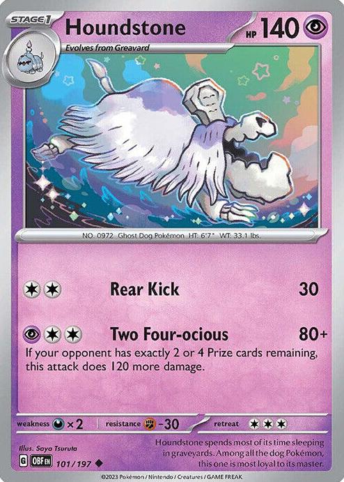 Houndstone 2023 Pokemon Scarlet & Violet Obsidian Flames
