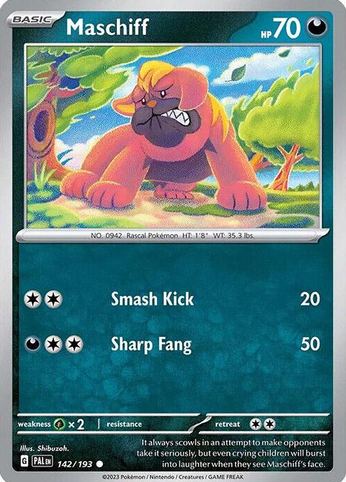Maschiff 2023 Pokemon Scarlet & Violet Paldea Evolved