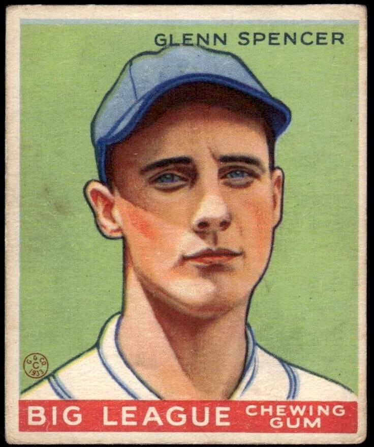 1933 Glenn Spencer #84
