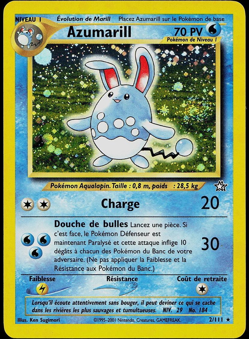 Azumarill Holo 2000 Pokemon Neo Genesis