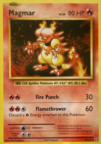 Magmar 2016 Pokemon XY Evolutions