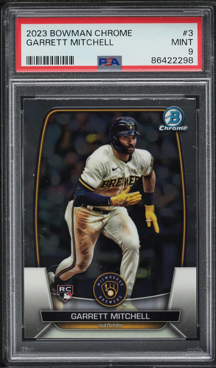 2023 Bowman Chrome Baseball Garrett Mitchell #3 PSA 9