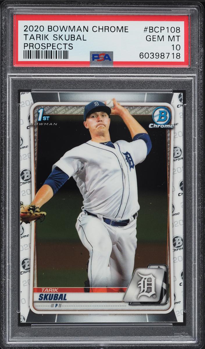 Tarik Skubal - 2020 Bowman Chrome Prospects Baseball