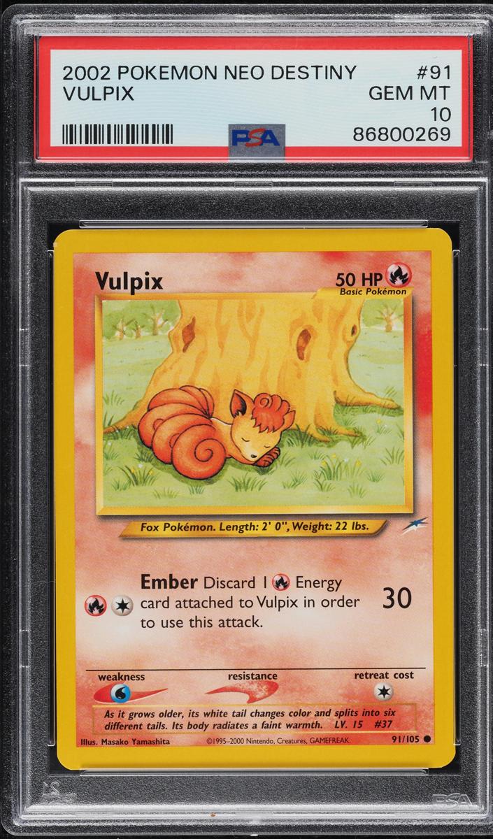 Vulpix 2002 Pokemon Neo Destiny
