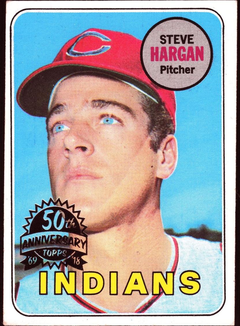 1969 Topps Steve Hargan #348 card