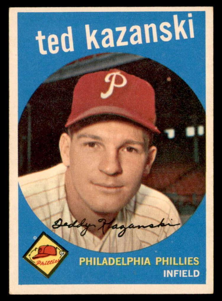 1959 Topps Ted Kazanski #99 card