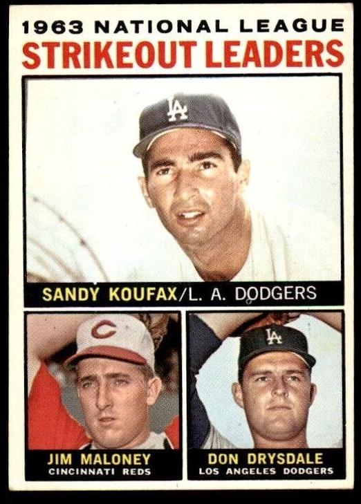 1964 N.L. Strikeout Leaders with Sandy Koufax and Don Drysdale #5