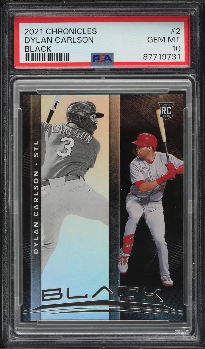 2021 Panini Chronicles Baseball Dylan Carlson #2 PSA 10