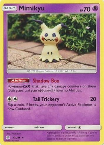 Mimikyu 2019 Pokemon Sun & Moon Cosmic Eclipse