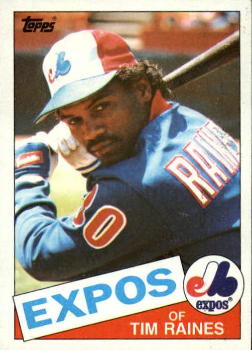 1985 Topps Mini Tim Raines #630 card