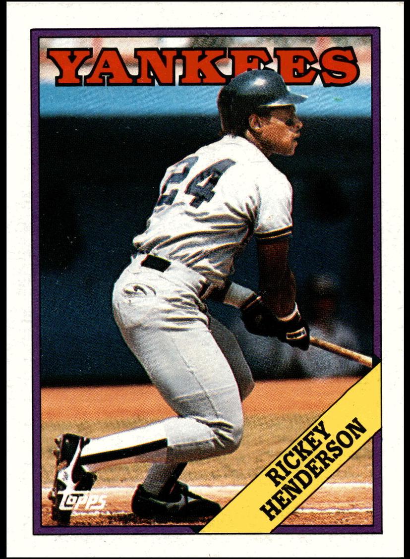 1988 Topps #60 Rickey Henderson front