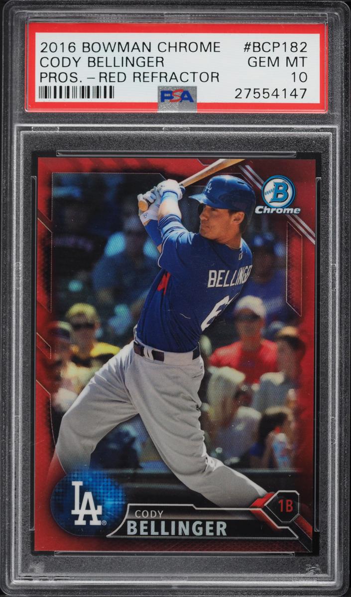 2016 Bowman Chrome Prospects Baseball Red Refractor Cody Bellinger #BCP182
